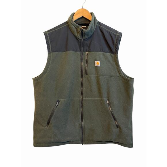 Carhartt Fallon Vest Gilet Mens Size 2XL Full Zip Fleece Outdoors Gorpcore - Picture 2 of 9